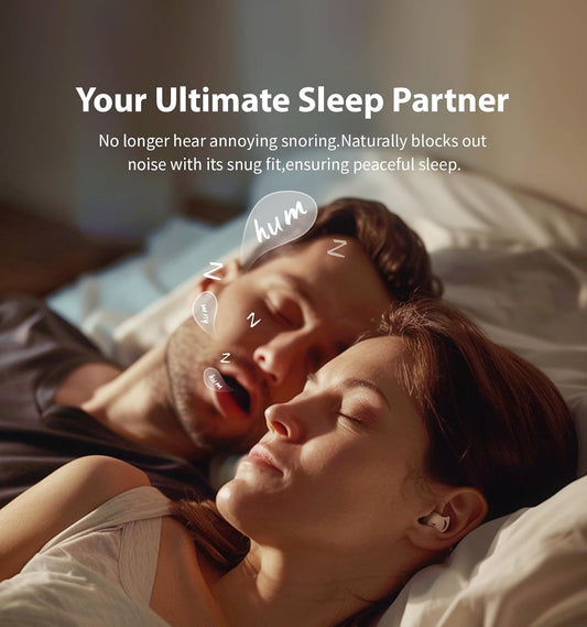 Sleep Headphones, Invisible Sleep Earbuds for Side Sleepers (Beige) | Small Noise Blocking Sleep Earphones, Bluetooth 5.3 Tiny Hidden Earbuds for Work,Sleeping