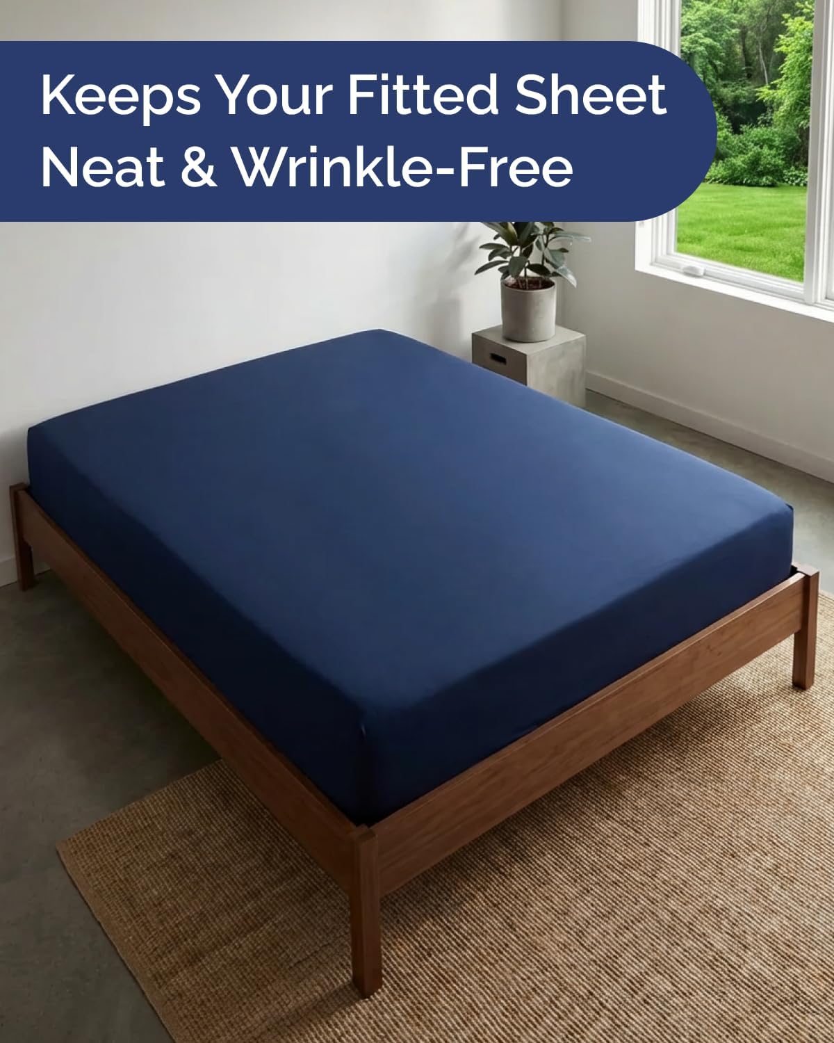 Bed Sheet Holders - Adjustable Elastic Fasteners with Metal Clips