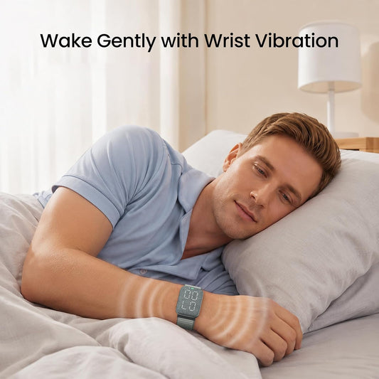REACHER Vibrating Alarm Watch Wristband for Hearing Impaired