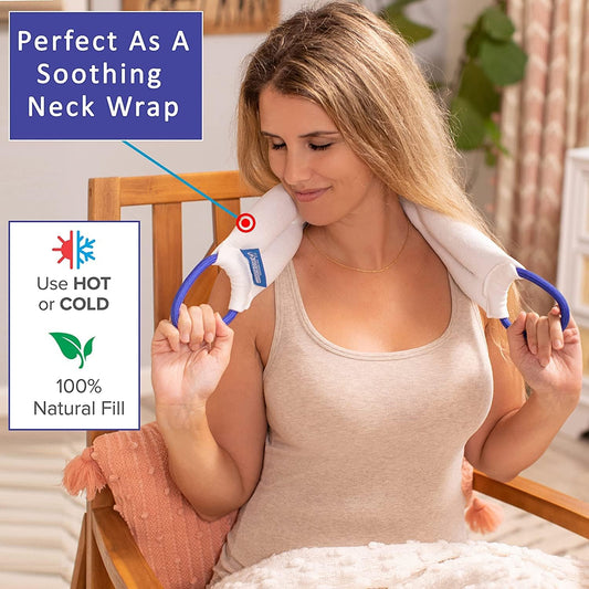 Bed Buddy 2-Pack Microwave Heating Pad for Sore Muscles, Heat Pad for Aches and Pain, Microwavable Heating Pads, Rice Bags for Heat Therapy, Cold and Heated Wrap and Warmer for Back, Neck, Joints