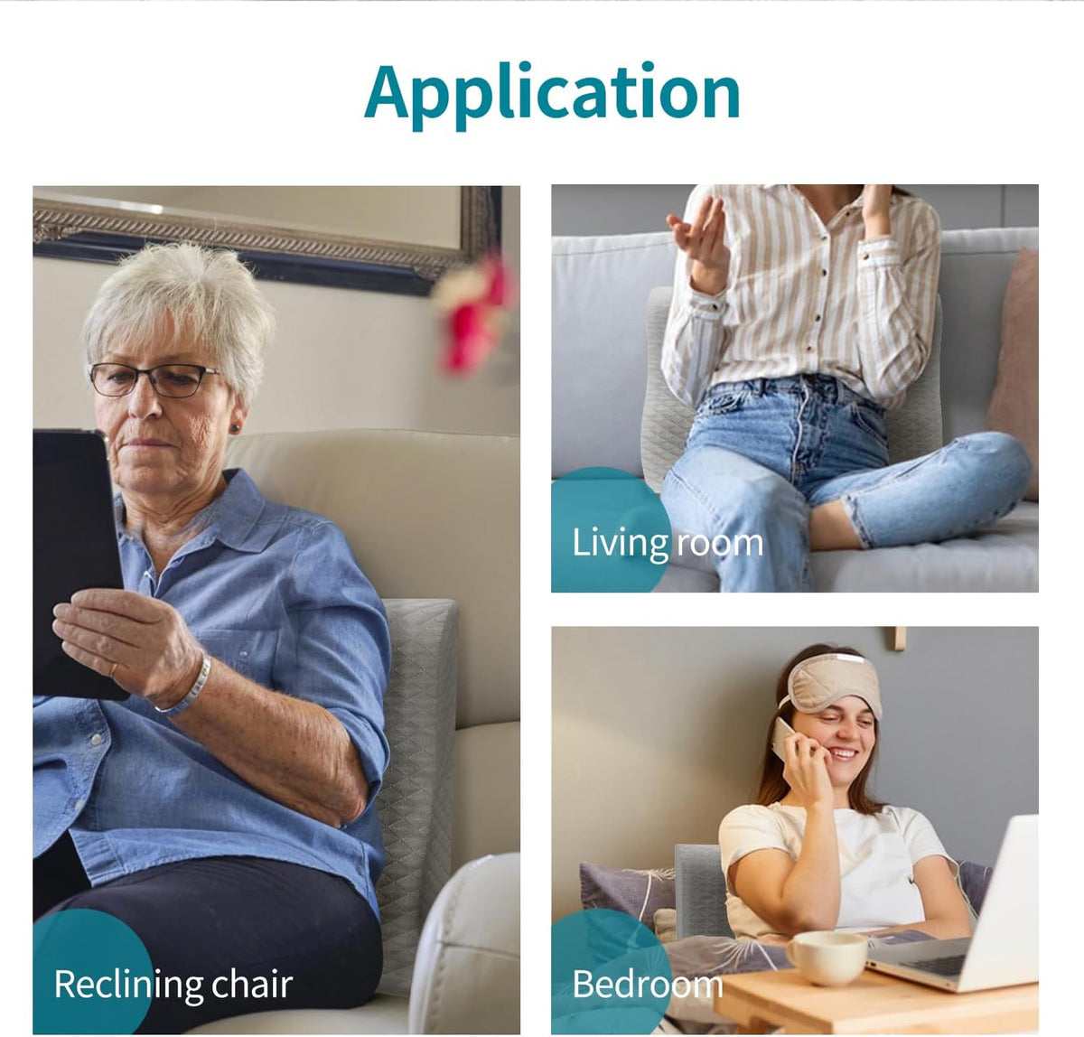 Lumbar Support Pillow for Recliner - Backrest for relieving lower back pain