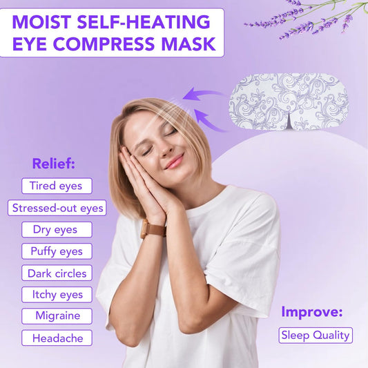 XPCARE 72 Pack Steam Eye Mask Disposable for Dry Eyes Cornea Care-Lavender
