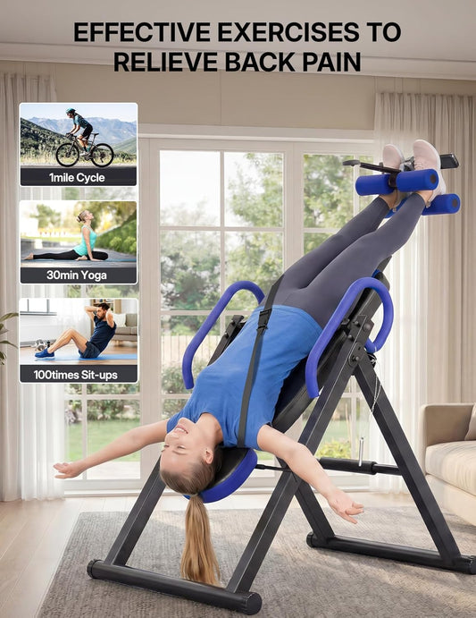 YOLEO Gravity Inversion Table for Back Pain Relief 2026 New Inversion Table