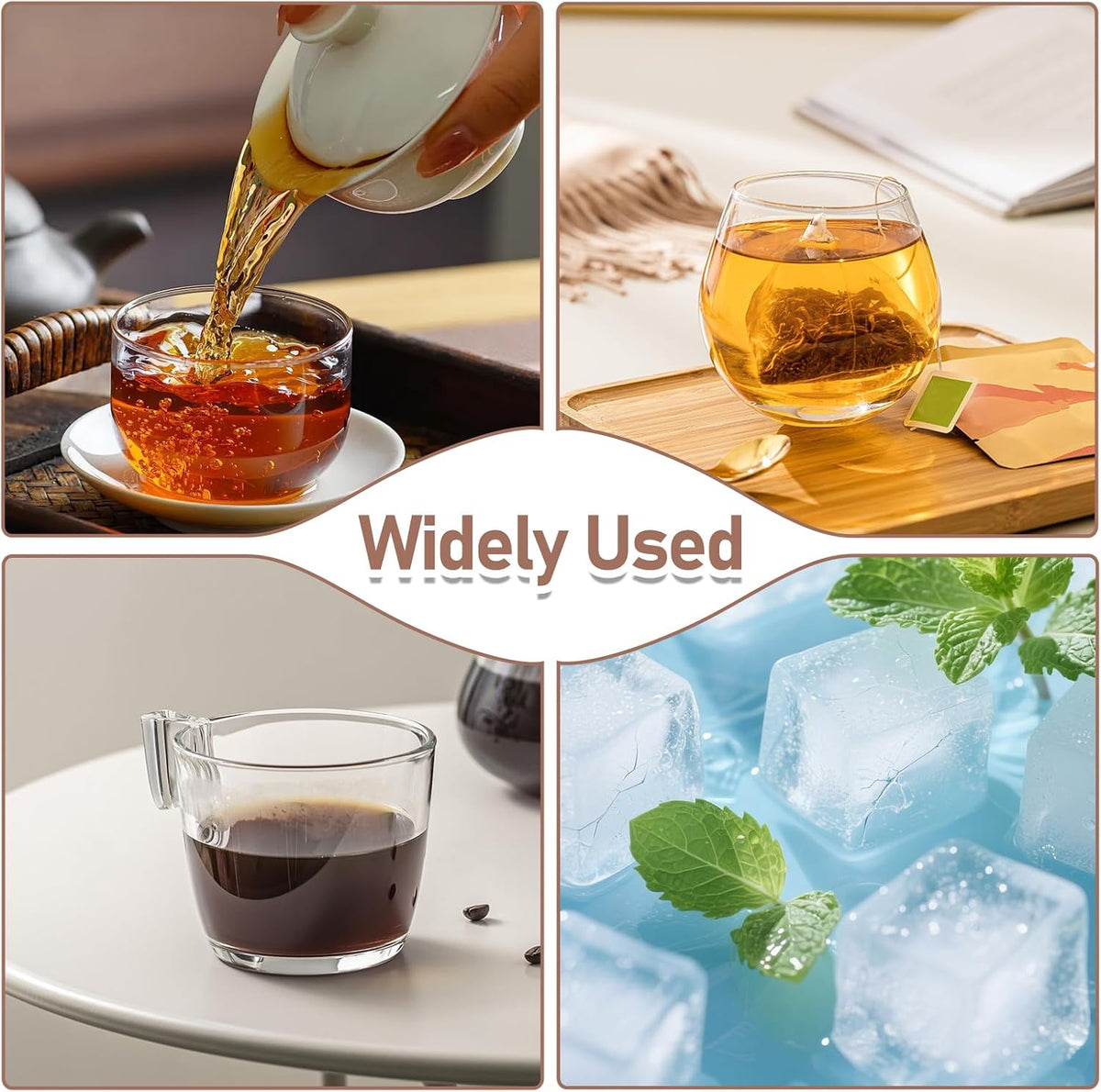 Stainless Steel Teabag Squeezer Tea Tongs Filter Spoon, 2 PCS Tea Bag Squeezer Tongs, Round Teas Bag Clip Clamp for Home Kitchen Bar Tools Teas Drinkers Accessories (Black)