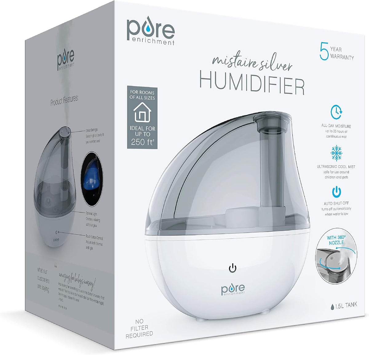 Pure Enrichment PureBaby Ultrasonic Cool Mist Humidifier