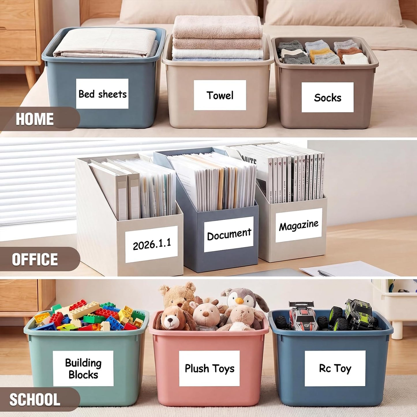Dry Erase Label Stickers-25Pack 3x5Inch Reusable Whiteboard Sticky Labels with Pen Tear Resistant No Residue White Board Strips Mini Sticky Notes for Home Organization,Office Classrooms Business