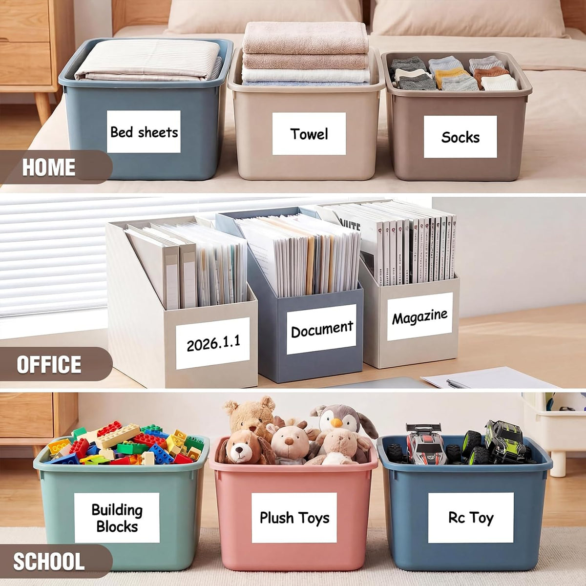 Dry Erase Label Stickers-25Pack 3x5Inch Reusable Whiteboard Sticky Labels with Pen Tear Resistant No Residue White Board Strips Mini Sticky Notes for Home Organization,Office Classrooms Business