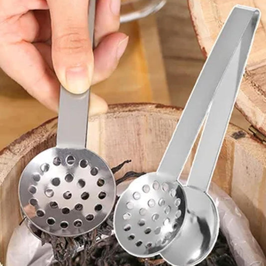 Stainless Steel Tea Bag Squeezer - Tea Filters Coffee Bag Tong | Thicken Tea Strainer Holder Clip | Tea Bag Strainer Clip Spoon For Gripping Tea Bags Ice Sugar Cubes | Lemon Clip Spoon For Tea Lovers
