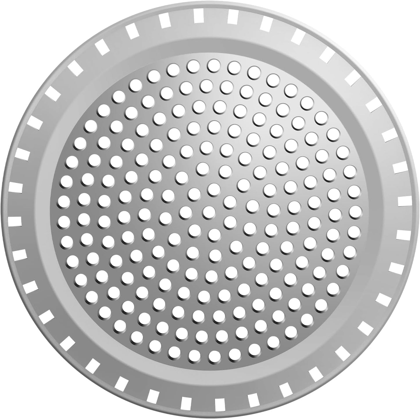 Shower Drain Hair Catcher,Aluvor Shower Drain Cover Bathtub Drain Strainer | Weighted Metal Hair Trap Stopper Sink Protector Filter Bathroom Flat Strainer Stopper (Silver gray)
