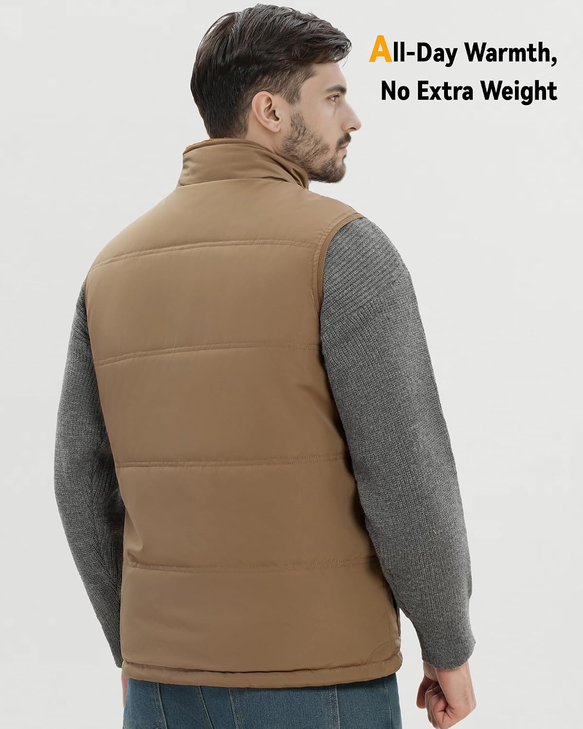 Wulcea Graphene Heated Vest Fleece For Men 7.4V Fast Charge Large Capacity Battery