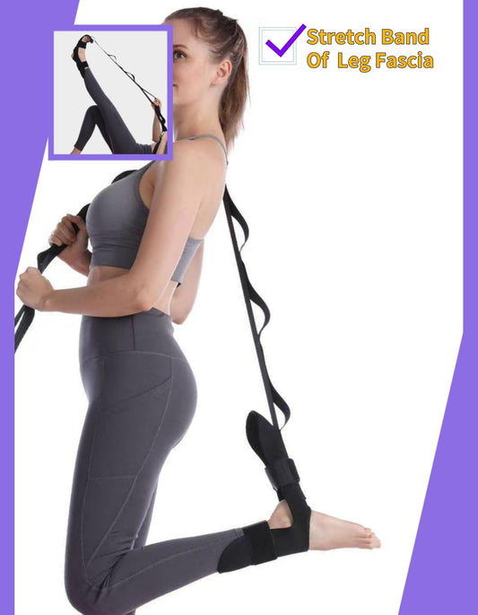 Foot and Calf Stretcher Stretching Strap For Plantar Fasciitis - Hamstring Stretcher Stretching Strap for Achilles Tendonitis, Leg Stretcher Ligament Stretching Belt for yoga, exercise, Plantar Fasciitis, Pain Relief, recovery and increasing mobility