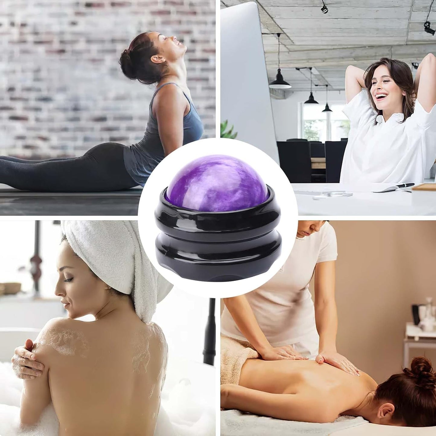 WOVTE Massage Ball, Lacrosse Balls, Self Massage Tool for Sore Muscles, Shoulders, Neck, Back, Foot, Body, Deep Tissue, Trigger Point, Muscle Knots, Yoga and Myofascial Release (Green)