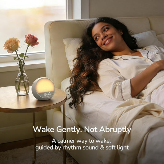 HOUSBAY MINI Sunrise Alarm Clock with Sound Machine