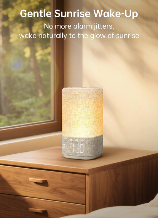 Sunrise Alarm Clock Sound Machine for Bedroom: Natural Wake Up Light