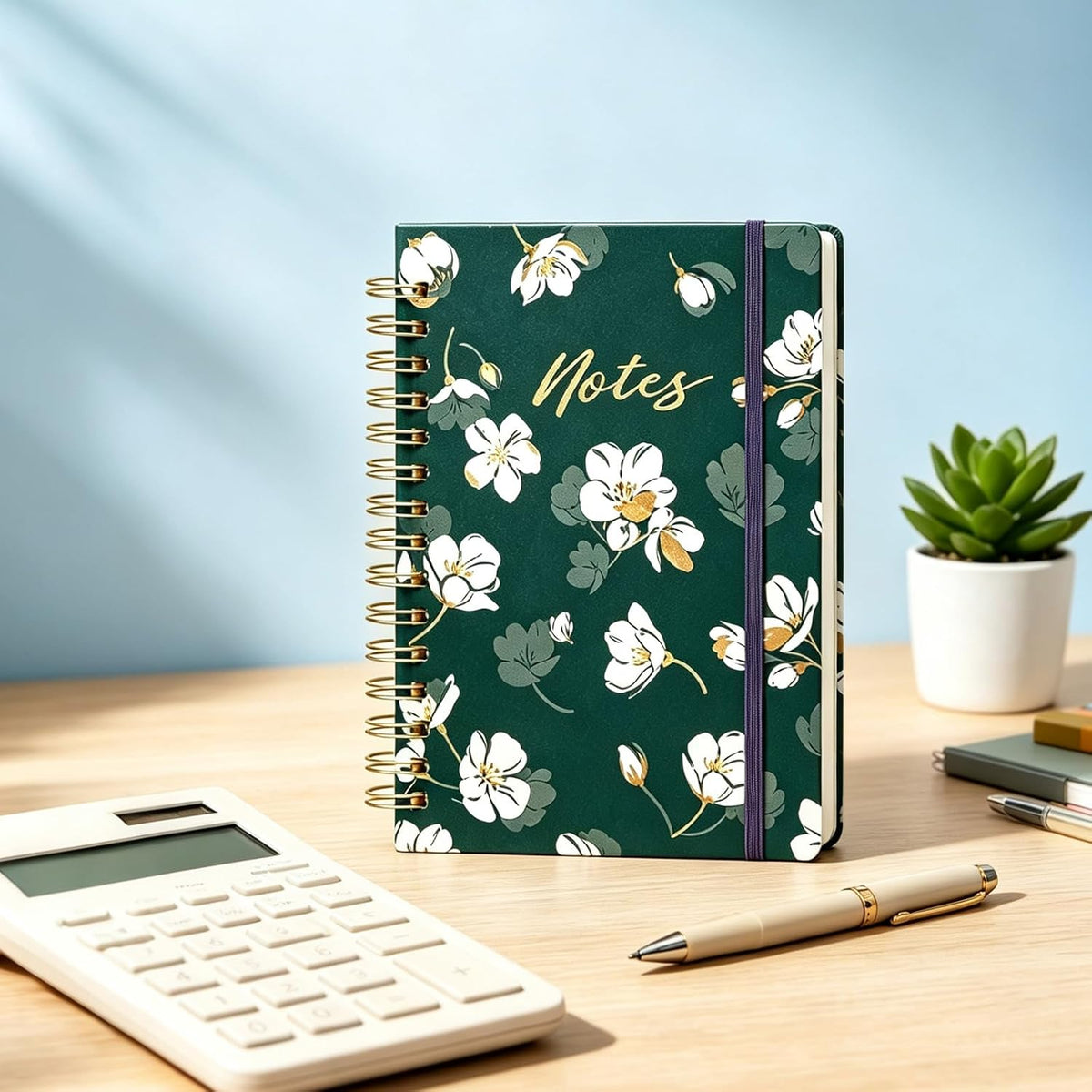 Undated Weekly Planner, A5 Personal Goals Journal Non Dated Weekly Planner to Do List Notebook with Goal Habit Tracker Organizer, Cute Undated Week Planners with Spiral Binding for Kids School Work