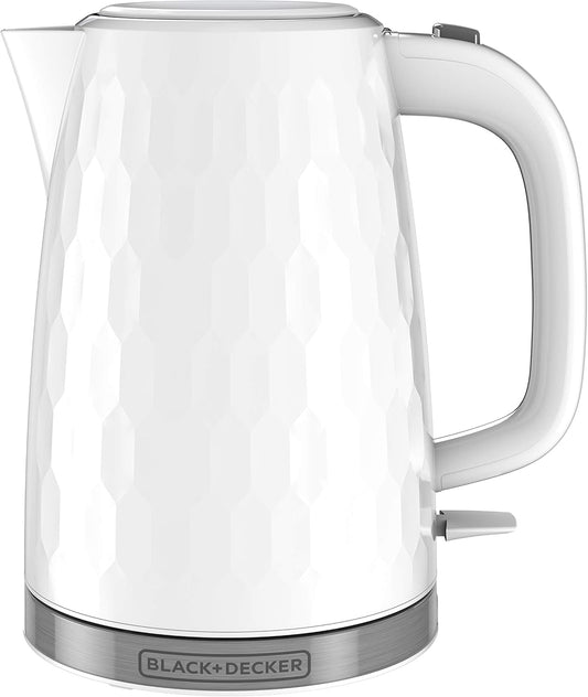 BLACK+DECKER 1.7L Cordless Electric Kettle, White