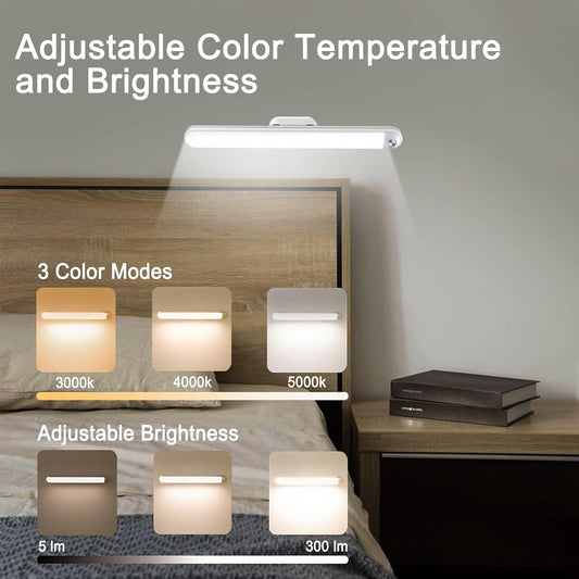 Bunk Bed Lights Dimmable Touch Light Bar Adjustable Color Temperature, Wireless Stick on Lighting for Kids, Wall Reading, Headboard Lamp, Bedroom, Closet, Under Cabinet, 30 LED 2200mAh Rechargeable