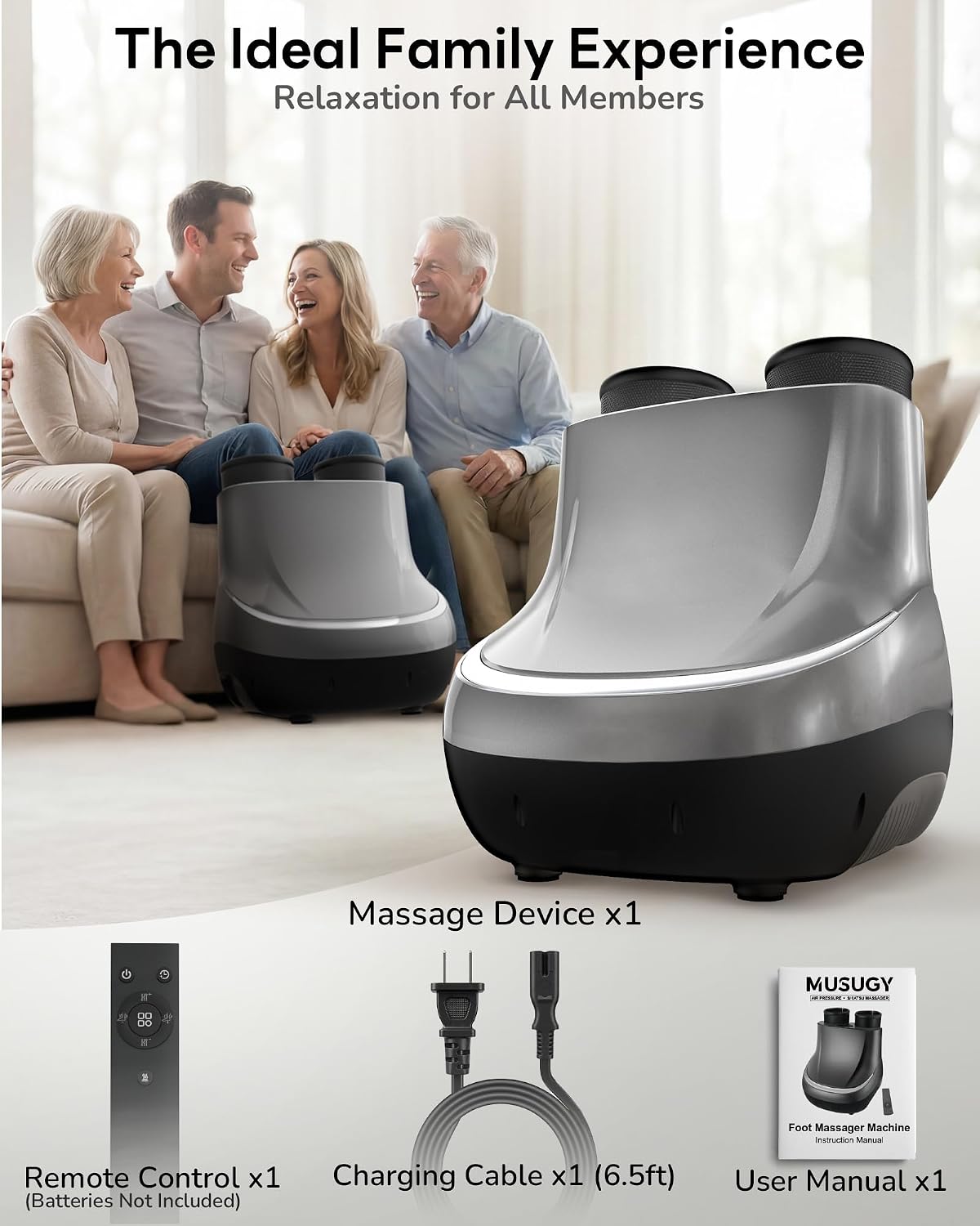 2 in 1 Shiatsu Foot and Calf Massager