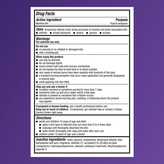 Icy Hot Original Pain Relief, Nighttime Recovery, Roll-On, Lavender, 2 oz.