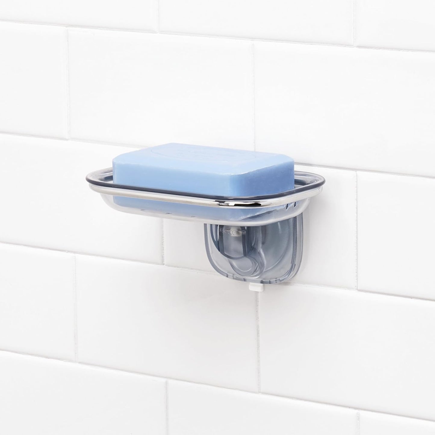OXO Good Grips Suction Shower Hook | Shower Storage, Hooks Holds Loofahs, Towels & Razors, Ideal for Shower Organization