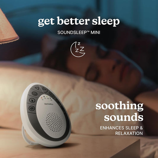 Homedics White Noise Sound Machine, Small Travel Sound Machine