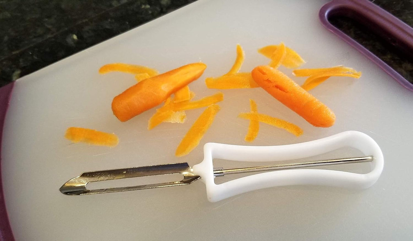 Handy Housewares 2 Piece Swivel Vegetable Peeler Set - Ideal for Apples, Carrots, Potatoes (1 Set)