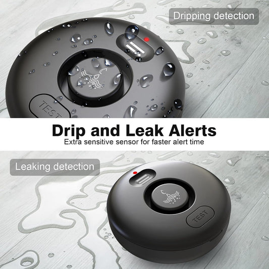 Smart Water Leak Detector for Home 3 Pack, Driping Leakage Flood Detectors | 120dB Loud, IP66, APP Push, Wireless Water Leak Alarm , 3 Water Sensors & 1 WiFi Gateway for Kitchen, Sink, Laundry