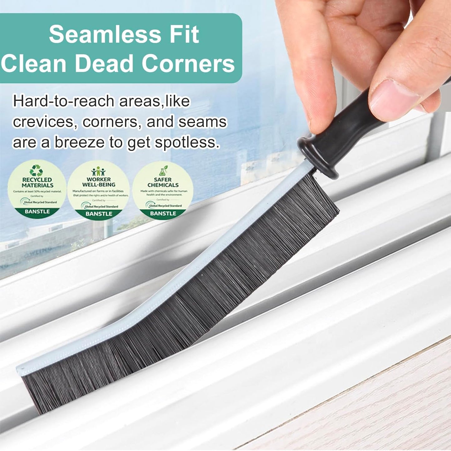 Crevice Cleaning Brush,Hard-Bristled Grout Brush,2026 New Multifunctional Gap Cleaning Brush Tool,Dead Corners Brushes for Bathroom Kitchen Tiles Window Door Slots,3pcs