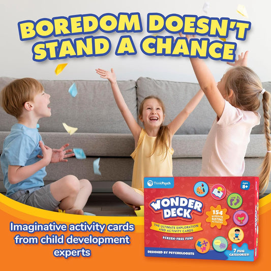 WonderDeck - Educational Card Game with 154 Independent Play Ideas for Kids