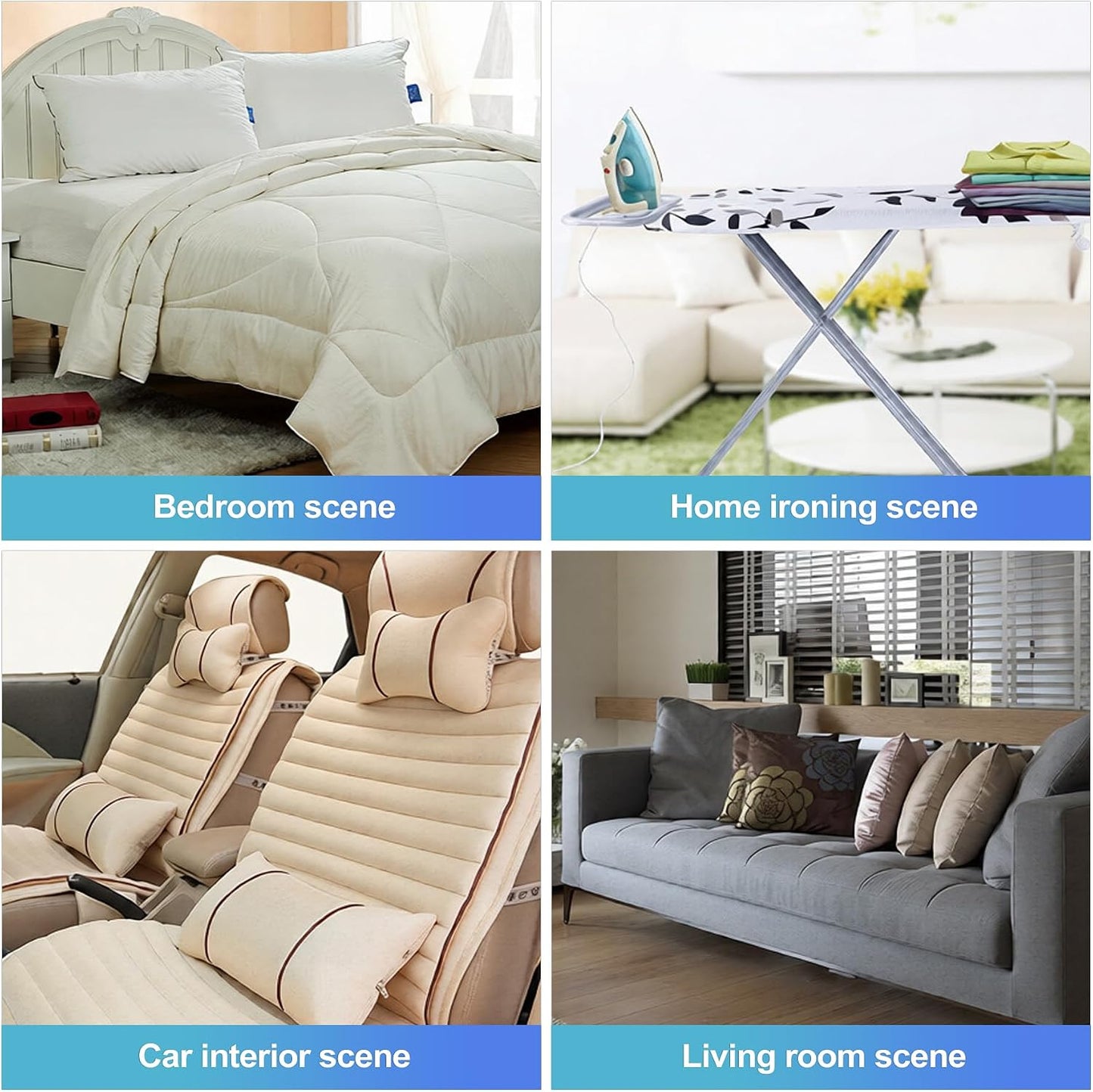CoguZed 4 Pack Adjustable Bed Sheet Clips, Heavy Duty Triangle Sheet Suspenders and Mattress Straps, Corner Holder Fasteners for All Bed Sizes Including Queen and King, White