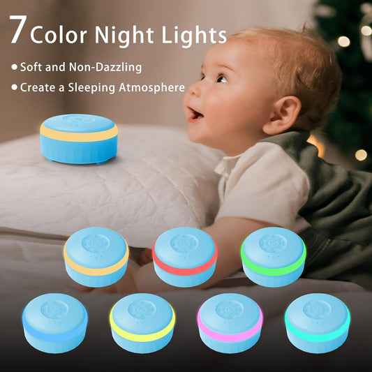 White Noise Sound Machine with Night Light for Sleep Baby Adults