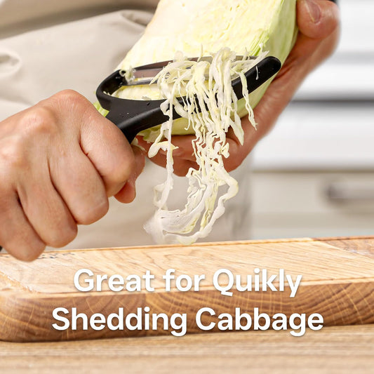 Vegetable Peeler Large Peelers for Kitchen, Y Wide Veggie Shredder for Cabbage Lettuce Julienne, Swivel Stainless Steel Blades Big Size