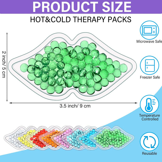 TrelaCo 80 PCS Mini Lip Ice Pack - Cold Compress Reusable Portable Gel Ice Pack Bulk for Relief Headaches, Toothaches, Tired, Eye Face Swelling, Relax