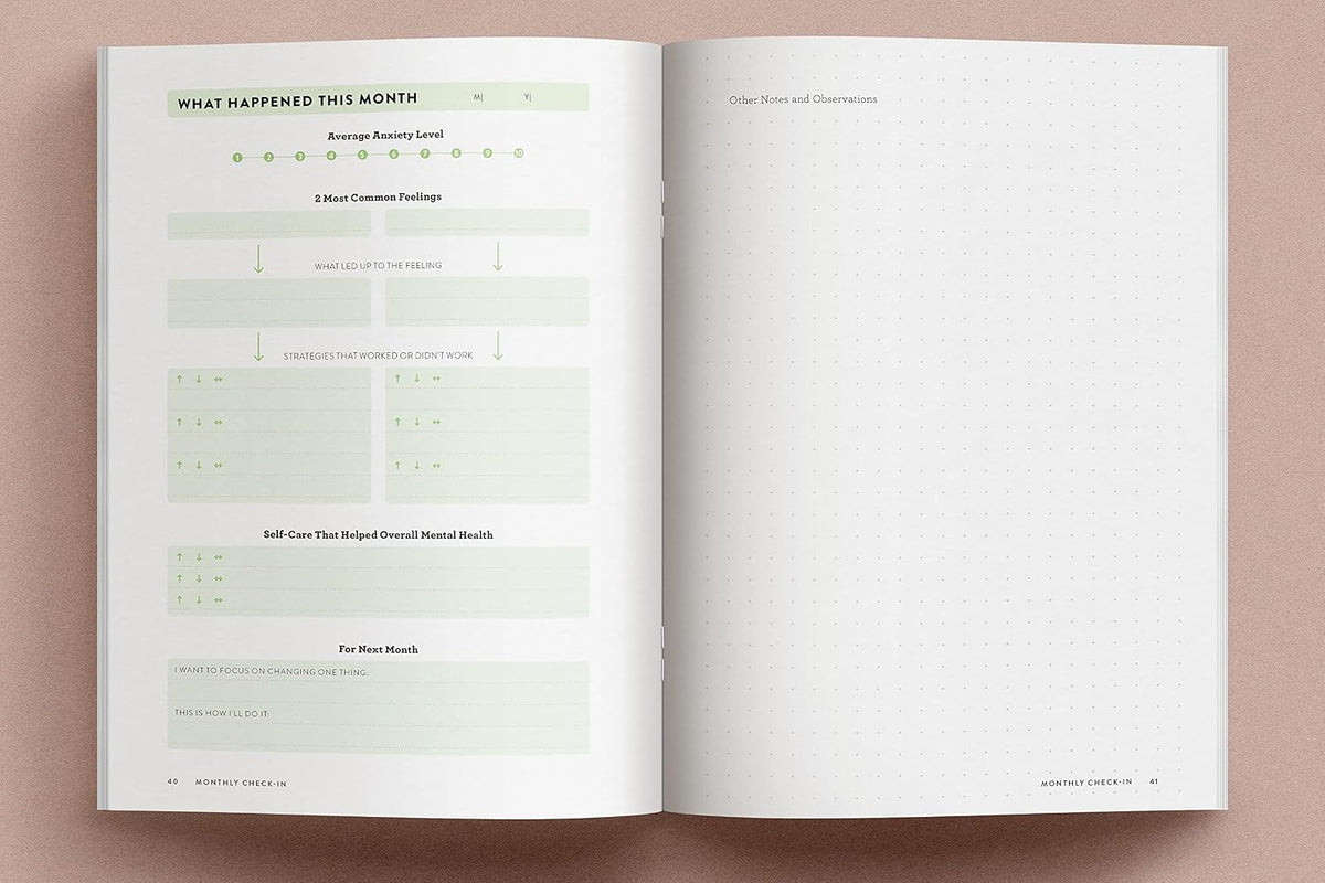 Mental Health Tracker: A Daily Journal to Manage Anxiety and Create Healthy Habits