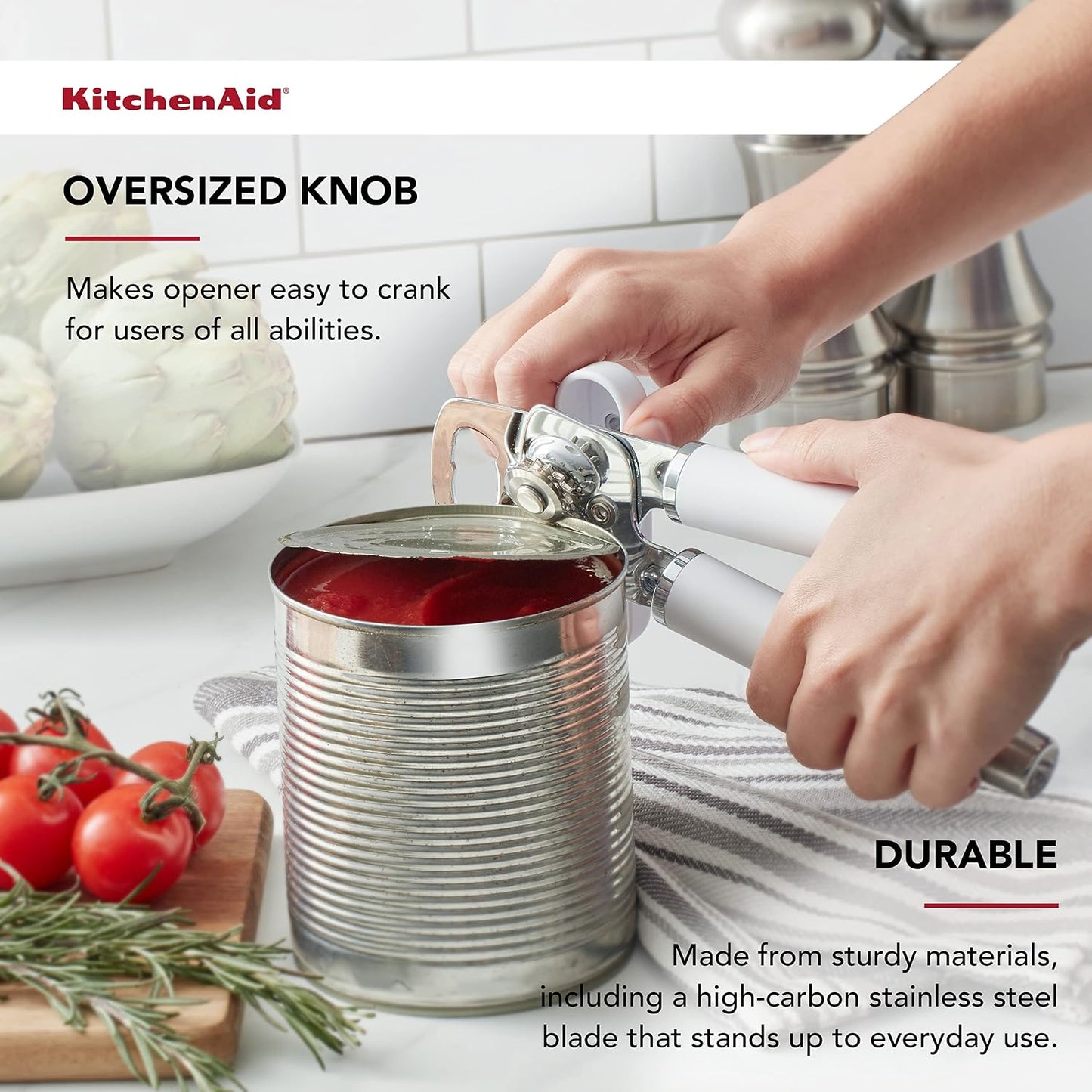 KitchenAid Gourmet Multifunction Can Opener/Bottle Opener, 8.36-Inch, Pistachio
