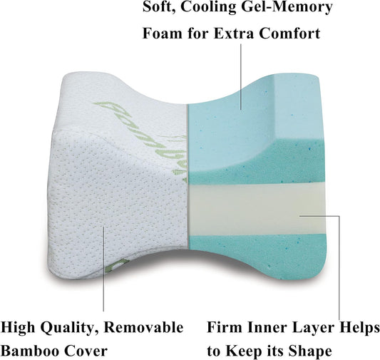 Knee Pillow - Provides Optimal Spinal Alignment to Help Reduce Lower Back, Leg, Hip, Ankle, or Joint Pain