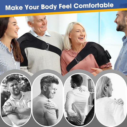 Cordless Shoulder Heating Pad with Massage, FSA Eligible Items List, Heated Shoulder Wrap Massager for Pain Relief Deep Tissue, Rotator Cuff Heating Pad, HSA Approved Products Only