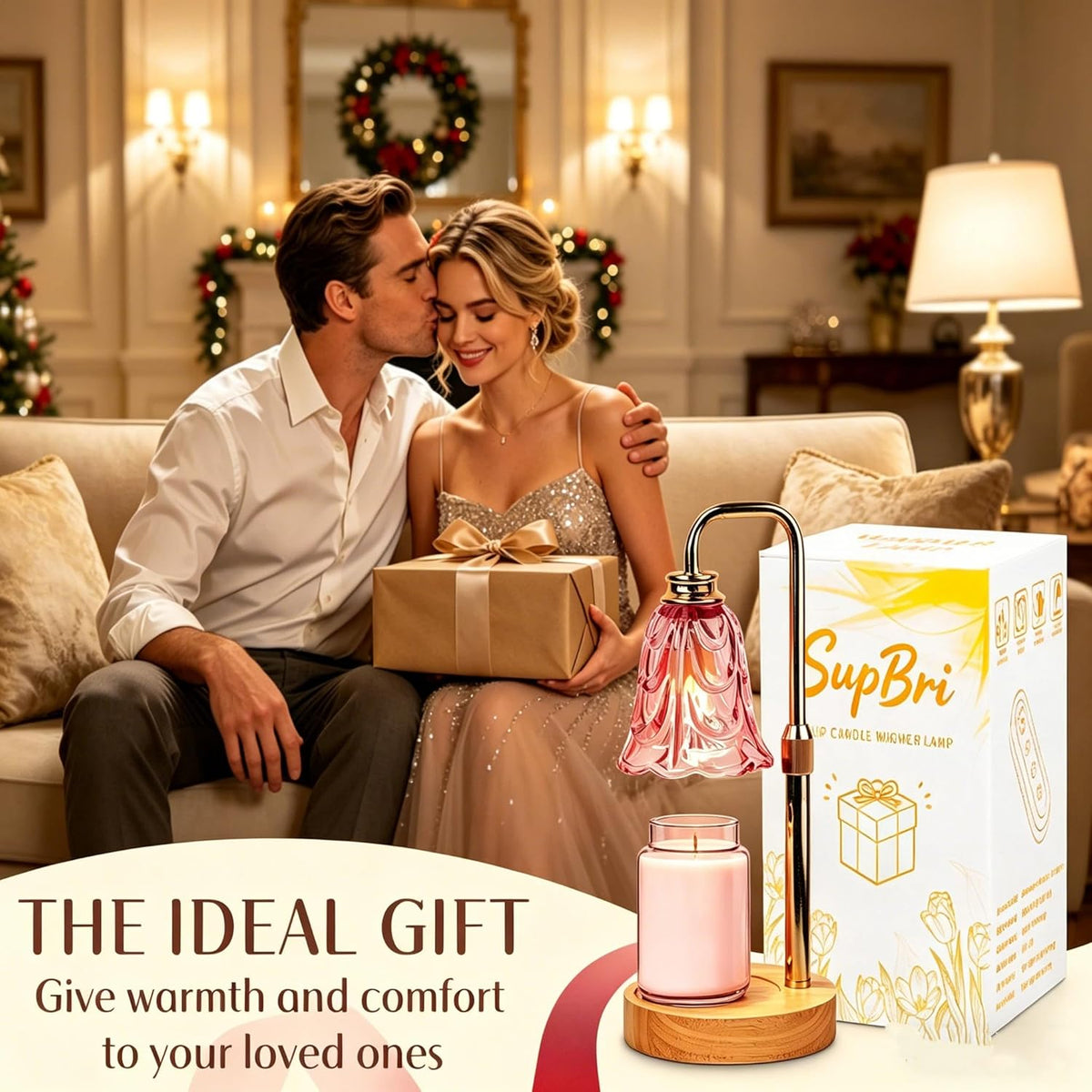 SupBri Candle Warmer Lamp with Timer, Christmas Birthday Gifts for Women