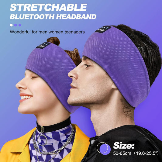 LC-dolida Sleep Headphones Bluetooth 5.4, Headband Earphones Wireless, Sleep Mask for Sleeping, Sports, Gifts, Workout, Jogging, Yoga,Insomnia, Air Travel, Meditation
