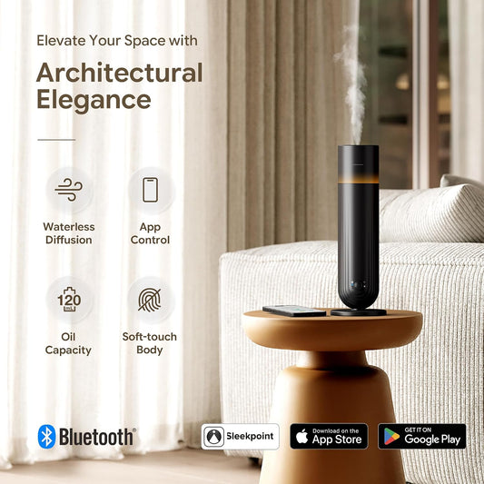 Airversa U1 Smart Hotel Waterless Diffuser with 100mL Oils Kit, Black