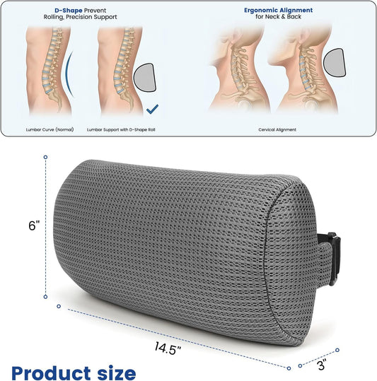 Headrest Pillow for Lounge Chair & Spa-Breathable 3D Mesh Quick-Dry Neck Support Bolster with Elastic Band for Beach, Poolside, Bath Tub, and Office Chair (1 PC Spa Pillow)
