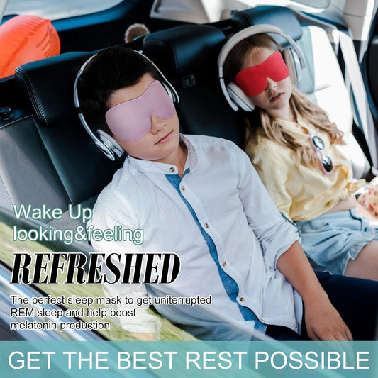 16 Pcs 3D Sleep Eye Mask 99% Blackout Mask with Adjustable Buckle No Eye Pressure Nose-Free Breathable Blindfold for Side/Back/Stomach Sleepers, Travel, Office Naps (Medium)