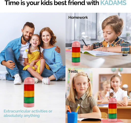 KADAMS Visual Timer for Kids, Stoplight Timer for Classroom Toddlers