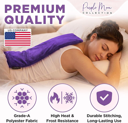 Microwavable Heating Pad for Pain Relief, Reusable Hot/Cold Therapy Bag