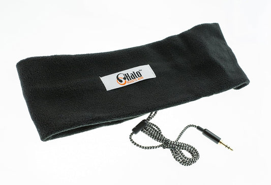 CozyPhones Fleece Sleep Headphones, Wired Over Ear, Black