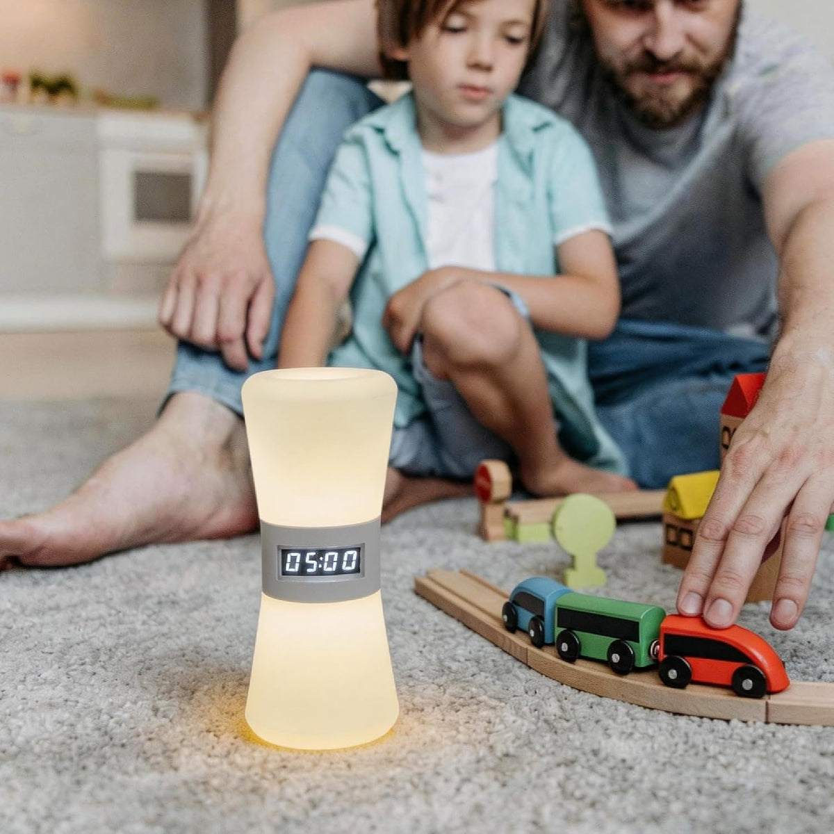 Rechargeable Digital Hourglass, LED Visual Timers, 1-99 Mins