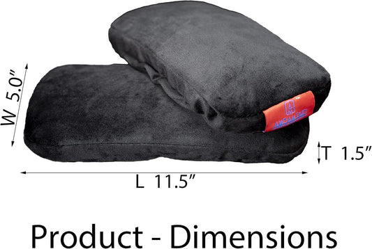 Ergonomic Office Chair Armrest Pads Extra Soft Elbow Support Cushions for Office, Gaming, Desk Chairs, Set of 2 (11" Large Size, Washable Cover)