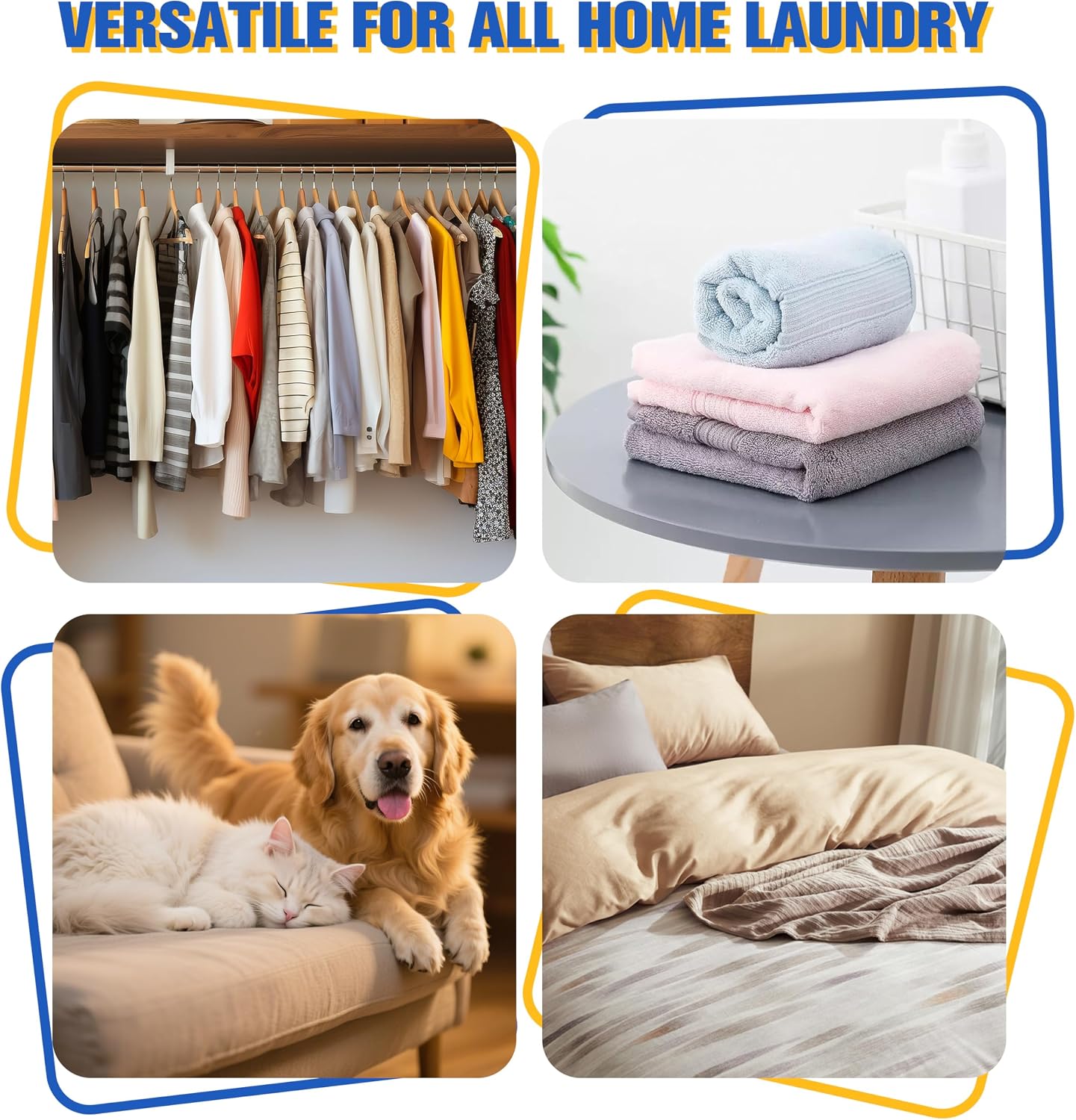 Pet Hair Remover for Laundry 12PCS Reusable Fur Catcher for Washer Dryer | Reusable Pet Hair Remover for Washing Machine, Dog Cat Fur Catcher for Laundry, Works on Clothes, Blankets, Towels, Sheets