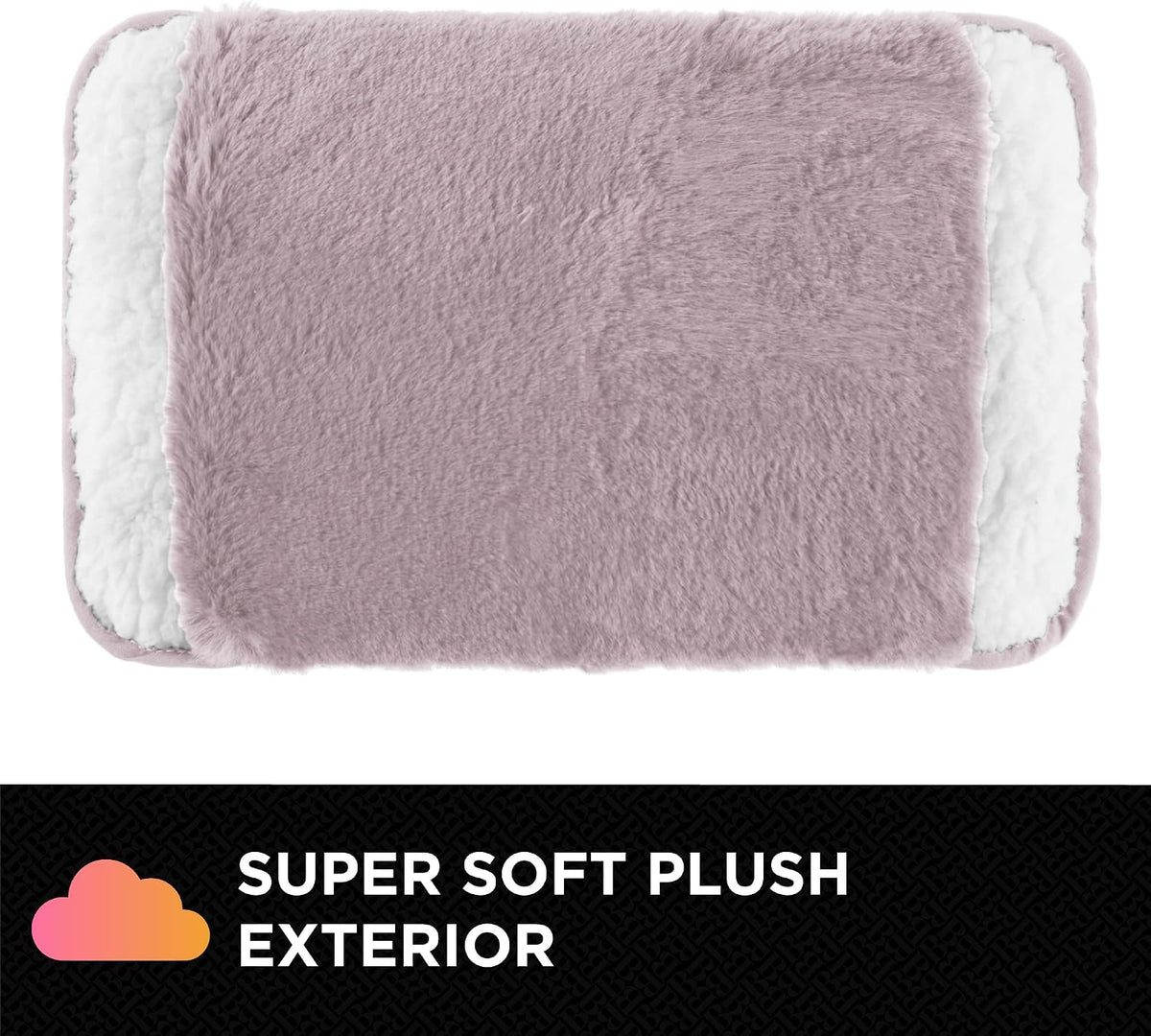 Brookstone Faux Fur Hand Warmer Muff with Microwavable Gel Pack