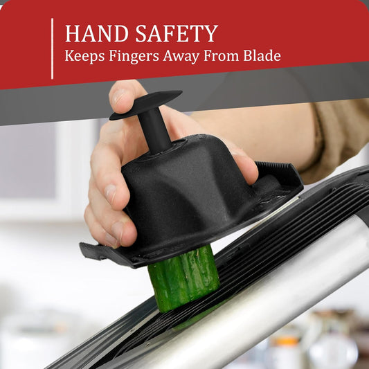 Borner by Reston Lloyd Food Safety Holder for Mandoline Slicers, Cutters & Graters, Protective Finger Guard for Safe Slicing & Grating, Made in Germany, Green